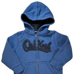 Size: 3T - Blue/Navy Zip Up Hoodie w/ Brand Applique
